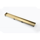 12 Inches Linear Shower Drain, Included Hair Strainer and Leveling Feet W2287P151508