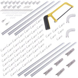 12-18 ft Set Room Divider Ceiling Curtain Set Curtain Rail System Room divider Ceiling 85382334