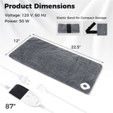 Gray Electric heated pad is equipped with 2 small massagers interior 63894205