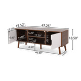TV STAND 66758.00WALNWHT
