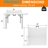 34" Blow Molding Foldable Square Table 71548541