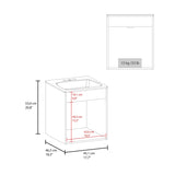 Wengue Bathroom Vanity with two Doors B062P355536