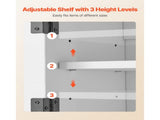 Bathroom Wall Cabinet with Adjustable Shelf, Over-the-Toilet Storage, Wall-Mounted Organizer with 87222186