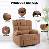 ZNTS Massage Recliner Chair Sofa with Heating Vibration W1403P152417