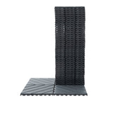 Plastic Interlocking Deck Tiles,44 Pack Patio Deck Tiles,12"x12" Square Waterproof Outdoor All W206P150115