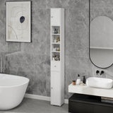 Tall Slim Bathroom Storage Cabinet, 71" Freestanding Bathroom Cabinet with 1 Drawer, 2 Doors and 4 W282P154459