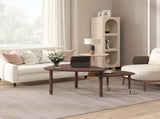 360 degree Rotatable modern Coffee Table for Living Room, solid wood legs with simply assemble W2899P372755