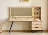 Vanity Desk with Mirror and Lights, Makeup Vanity Desk with Power Outlet, Makeup Desk with 5 55215204