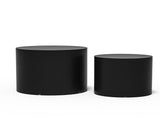 MDF with ash/oak/walnut veneer side table/coffee table/end table/nesting table set of 2 for living W87640121