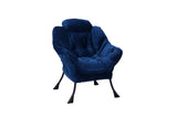Living Room Chairs Modern Cotton Fabric Lazy Chair, Accent Contemporary Lounge Chair, Single Steel W1899121338