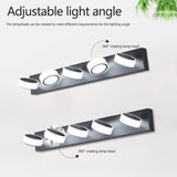 (Same as W1340110593/L2009) LED Modern Black 5-Light Vanity Lights Fixtures Over Mirror Bath Wall W1340P206811