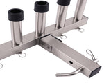 Stainless Steel Hitch Fishing Rod Holder 5 Link Tube fit for 2" Hitch Receivers 08345408