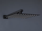 Trustmade 12 Inches Matte Black Shower System Bathroom Luxury Rain Mixer Shower Combo Set Wall TMSF12LYJ-2W01MB