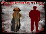 5.8ft Halloween Decorations Outdoor Life Size Animatronics Pumpkin Ghost, Sound-Actived Party Decor 25885340