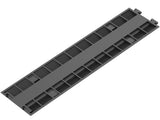Cable Protector Ramp, 5 Packs 2 Channels Speed Bump Hump, Rubber Modular Speed Bump Rated 11000 LBS T3342P360021