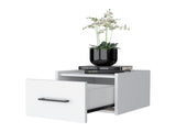 White Wall-Mounted Floating Nightstand B062P175138