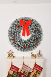 24in Pre-lit Battery Powered Christmas with Remote, Lighted Snow Flocked Artificial Xmas 84305804