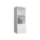 Wall Cabinet 43.3" H, with 1 Door and 3 Shelves, White B097P250867