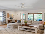 52 Inch Ultra Quiet Reversible Ceiling Fan with Light - Dimmable LED, Memory & Timer for Large Room W934P414051