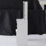 Small Size Left Bedside Cabinet Vanity Table Cushioned Stool, Extra Large Sliding Mirror, Multi W936P226029