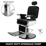 ZNTS All Purpose Recline Hydraulic Barber Chair Heavy Duty Salon Spa Beauty Equipment Black 04531476