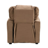 Kids Chair, Kids Upholstered Couch with One Cup Holder, Footrest, Backrest, Toddlers Velvet W2297P164709