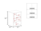 Medicine Cabinet 28.6" H, with 1 Door and 3 Shelves, Black B097P250858