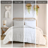 Full/Queen Clip Jacquard Comforter Set B03596003