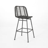 Sawtelle Outdoor Wicker Barstools 65481.00GRY