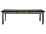Casual Dining Two-Tone Finish Dining Table of 6 Drawers Rectangular Shape Wooden Furniture B01152301