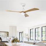 52" Ceiling Fan with Lights Remote Control,Quiet DC Motor 3 Blade Ceiling Fans 6 Speed W1592122606