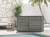 Waterproof Cabinet Outdoor Storage Unit with Drawer for Indoor, Swimming Pool Area 09788674