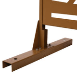 Outdoor & Indoor Privacy Metal Privacy 76" H48" W, Freestanding Decorative Privacy W465P193229