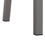 Metal Dining Chairs Set of 4, Steel Legs and PU Leather Seats, High Back Armless Dining Chairs, for W757P232719