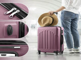 Curved Vertical Stripes 4-in-1 Trolley Case - Violet 83364795