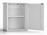 White P2 MDF painted cabinet, 34.6*20*50cm, single door with one shelf, bathroom vanit 12340414