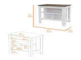 Brooklyn Kitchen Island, Three Concealed Shelves B128P148677