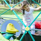 ZNTS 12ft Geometric Dome Climber Play Center, Kids Climbing Dome Tower with Hammock, Rust & UV Resistant MS322584AAF