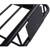 Rooftop Cargo Carrier Basket Motoring Roof Rack,Top Mount Roof Rack 42" black steel W46540105
