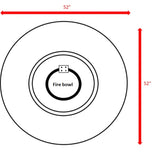 25 H x 52 W Propane Outdoor Fire Pit Table B120142323