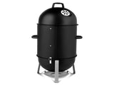 Vertical Steel Charcoal Smoker, Heavy Duty Three Layer Round BBQ Grill Smokey Mountain Cooker for 82474501
