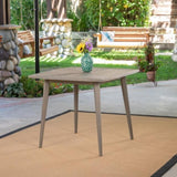 Outdoor Square Acacia Wood Table with Straight Legs, Gray 63258.00GRY