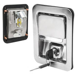 Paddle Latch 304 Stainless Steel Handle Lock Keys Kit for Unit Construction Machinery 25128867
