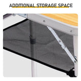 Outdoor Folding Camping Table, 2ft Portable Pinic Table with 3 Adjustable Height, Small Aluminum 32047612