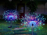 Warm white 6-pack 120 LED 8-mode solar fireworks light, outdoor garden waterproof fireworks light, 62955353
