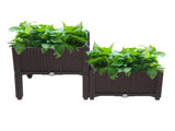 2Pcs Free Splicing Injection Planting Box Brown 59063384