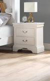 ZNTS Modern Bedroom Nightstand White Color Drawers Bed Side Table Plywood HSESF00F4715