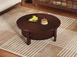 Vintage Round Coffee Table Storage in 30.3" for Living Room, Mid Century Modern Cocktail Table N735P277387D