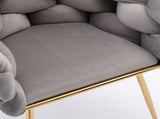 Luxury modern simple leisure velvet single sofa chair bedroom lazy person household dresser stool W1170109318