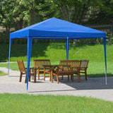 10'x10' Gazebo Waterproof Outdoor Canopy Patio Tent Party Tent for Wedding BBQ Cater, Blue 44411827